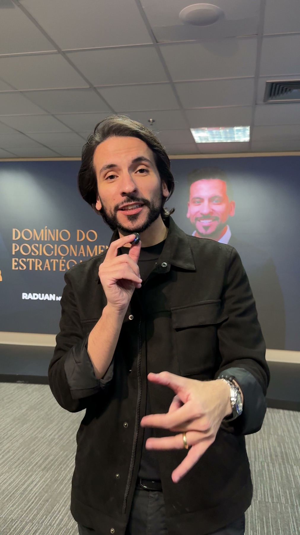 Raduán Melo durante a mentoria
