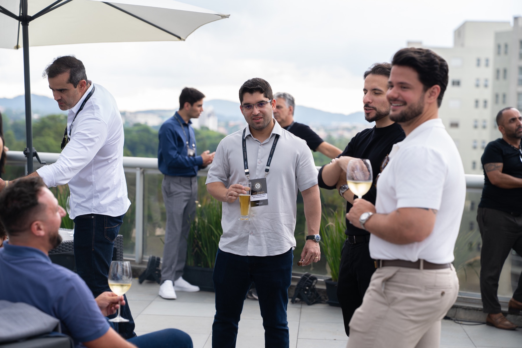 Momento de networking em encontro da Capital Upgrade