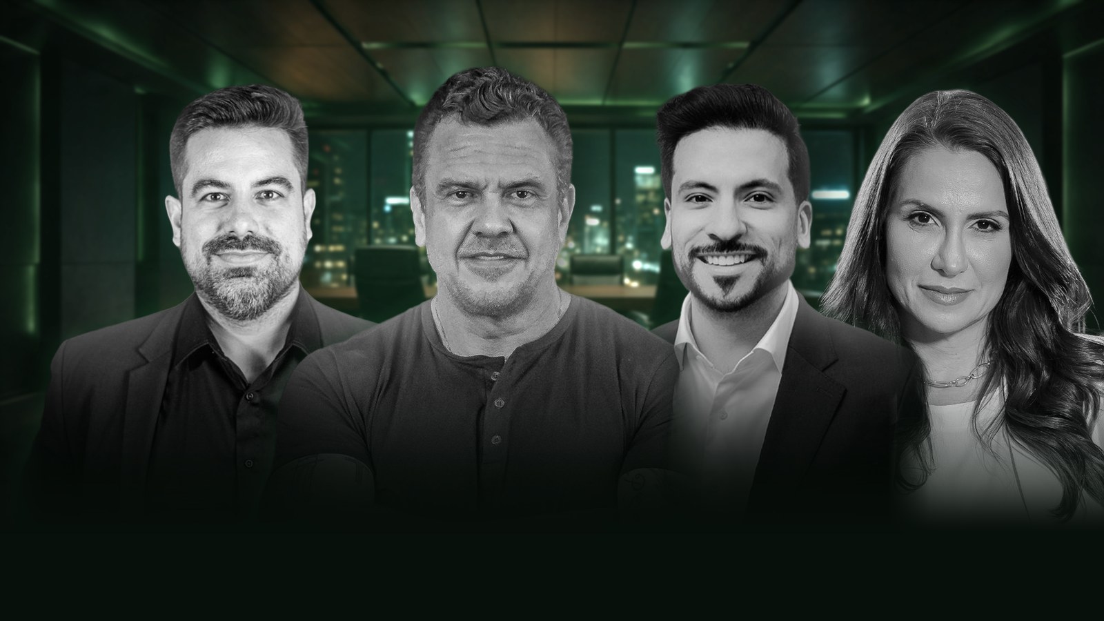 Paulo Vitor Porto, Lásaro do Carmo Jr., Raduán Melo e Lilian Carmo, sócios da Capital Upgrade